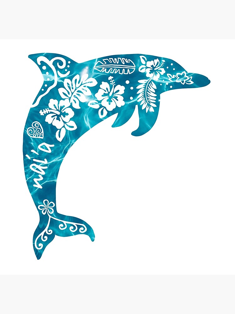 Vintage Nature Graphics wall art - 'Vintage Illustration Dolphins'