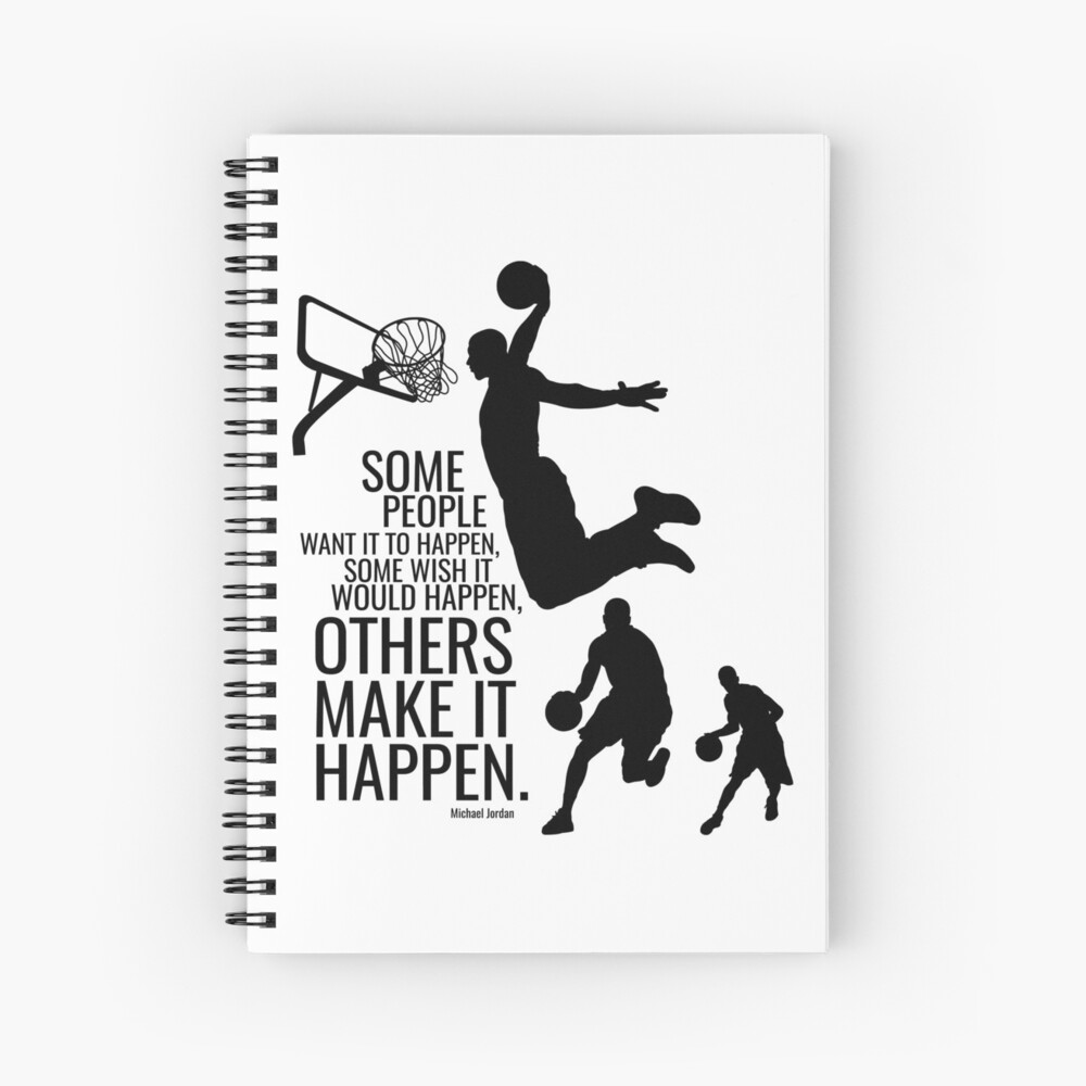 "Michael Jordan Art" Spiral Notebook for Sale by narenz03 Redbubble