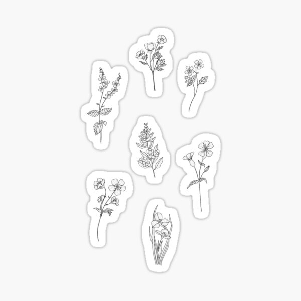 Mini Flower Botanical Sticker