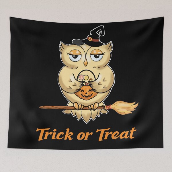 Item preview, Witch Owl Trick or Treat for Halloween designed and sold by Kate Hyunsu Cho.