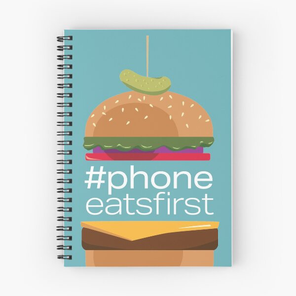 Item preview, Phone Eats First White Text designed and sold by foxychopstix.