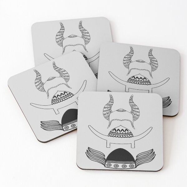 Item preview, Viking Helmets with Horns Scandinavian Style Shield Hat designed and sold by funnytshirtemp.