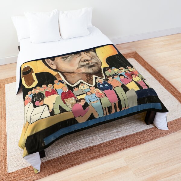 Cesar Chavez at School Comforter