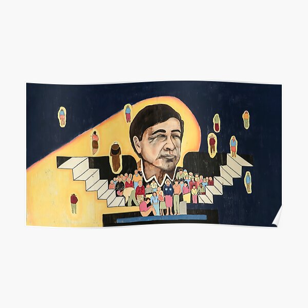 Cesar Chavez at School Poster