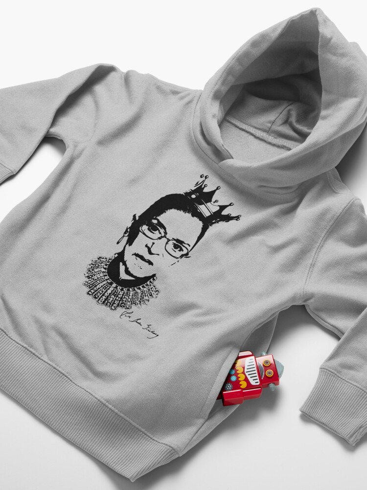 Alternate view of Ruth Bader Ginsburg Autograph  Toddler Pullover Hoodie