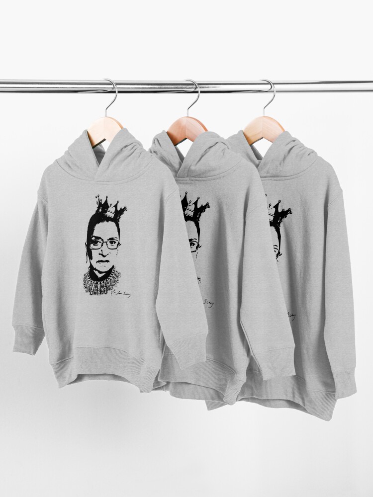 Alternate view of Ruth Bader Ginsburg Autograph  Toddler Pullover Hoodie