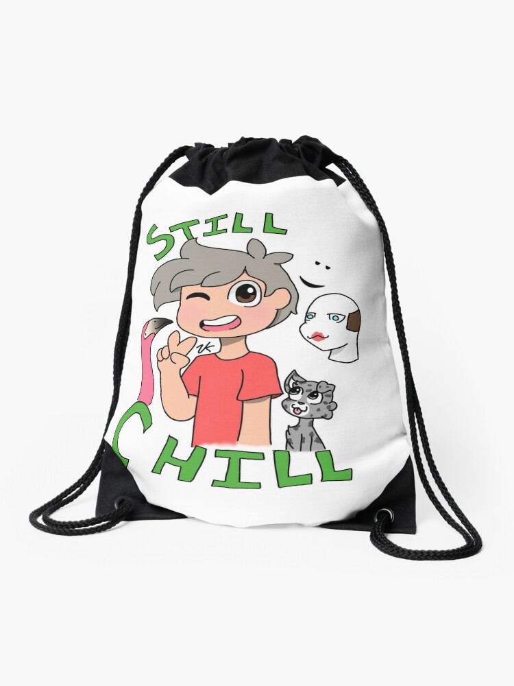 Flamingo Roblox Youtuber Drawstring Bag By Zippykiwi Redbubble - flamingo drawing roblox