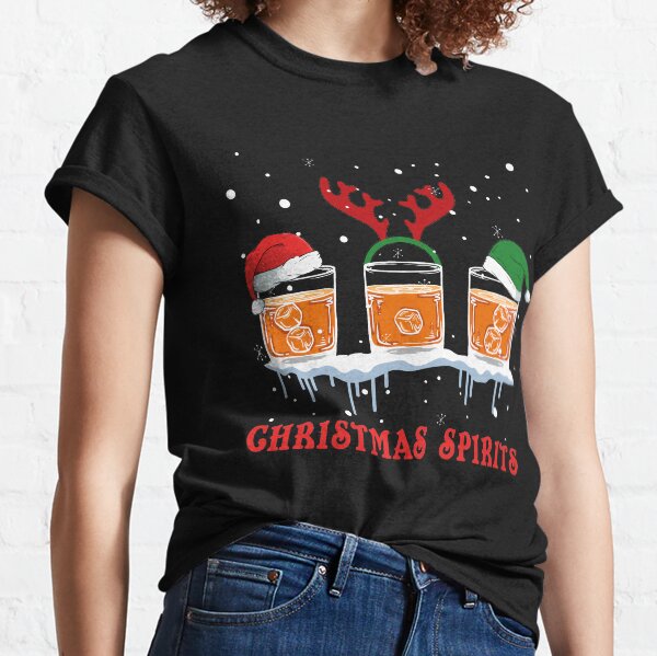 Christmas Spirits Bourbon, Whiskey, Scotch Classic T-Shirt