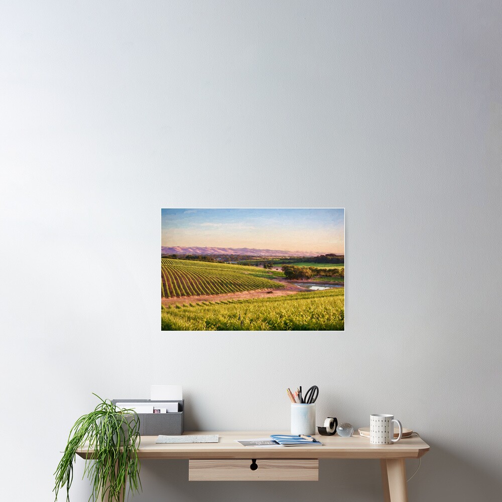 McLaren Vale Magic (digital painting) Poster