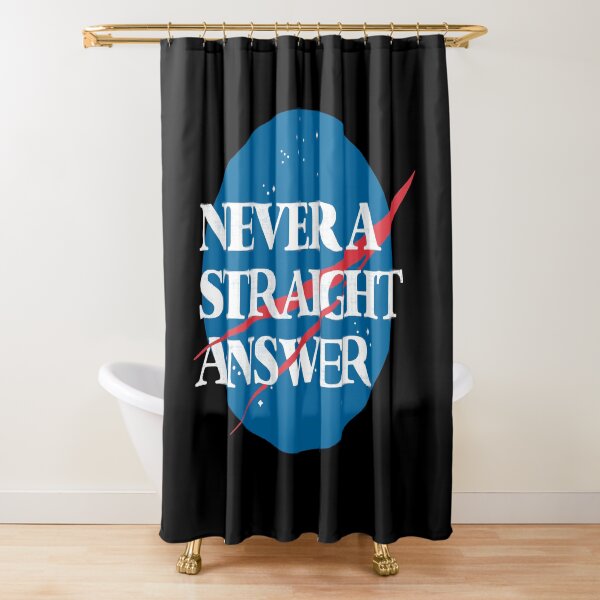 "NASA Never A Straight Answer" Shower Curtain for Sale by SpitLake