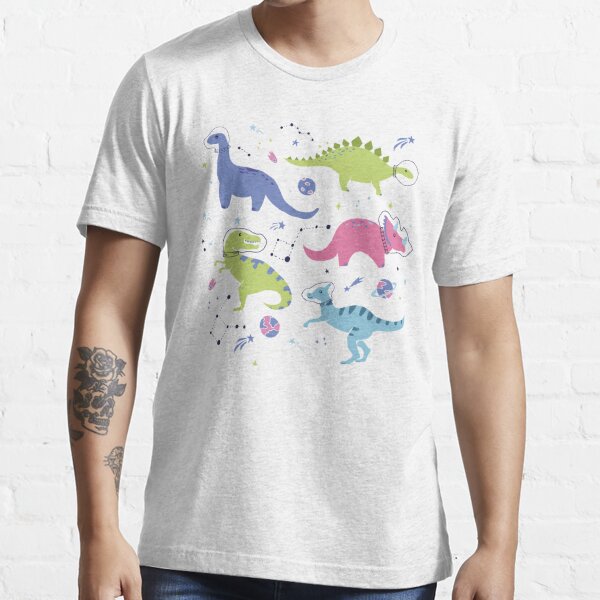 Space Dinosaurs In A Purple Sky T Shirt For Sale By Latheandquill Redbubble Dino T Shirts 2690