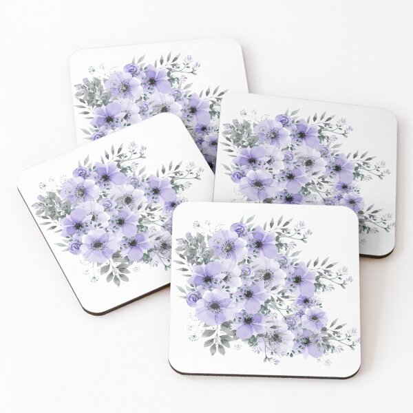 Item preview, Watercolor, Lilac Purple Floral Bouquet designed and sold by meggydesigns.