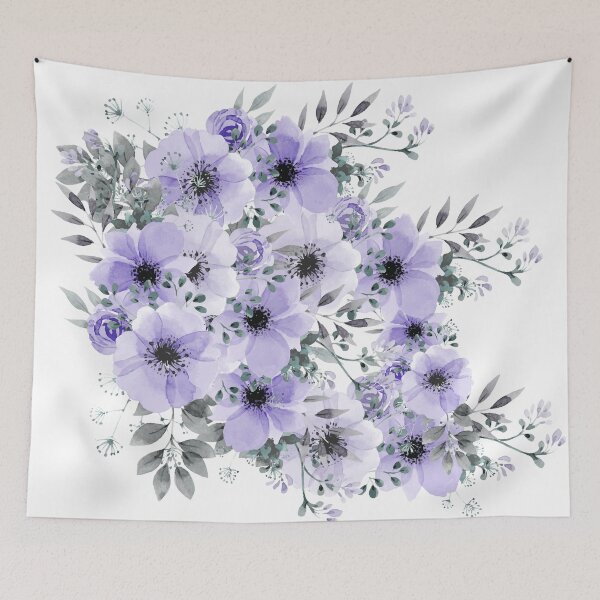 Item preview, Watercolor, Lilac Purple Floral Bouquet designed and sold by meggydesigns.