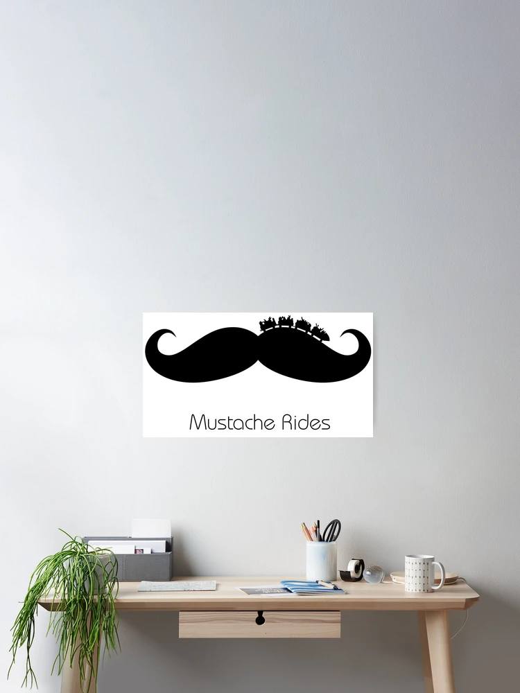 Thumbnail 2 of 3, Poster, Mustache Rides designed and sold by SpitLake.