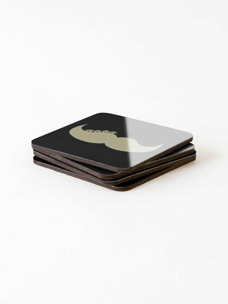 Thumbnail 4 of 5, Coasters (Set of 4), Mustache Rides designed and sold by SpitLake.