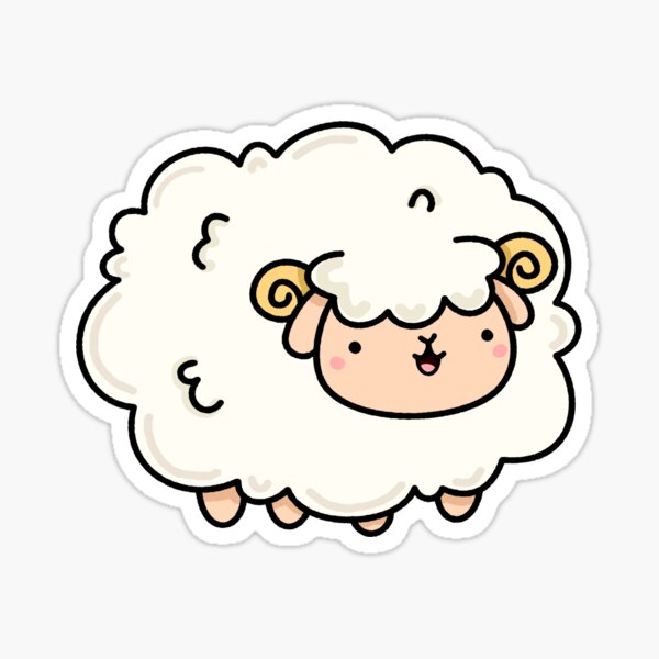 Kawaii Sheep Stickers | Redbubble