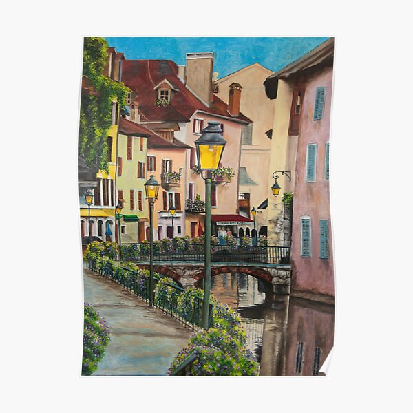 Side Streets In Annecy Poster