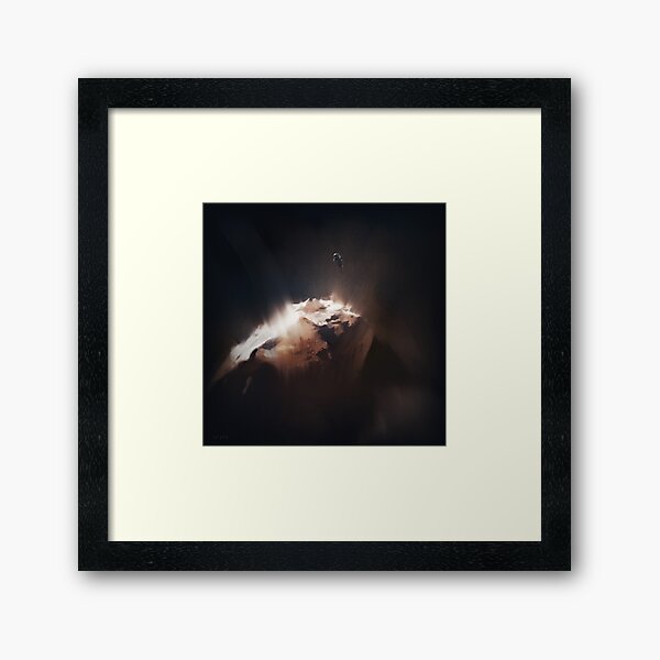 Above the Comet Framed Art Print