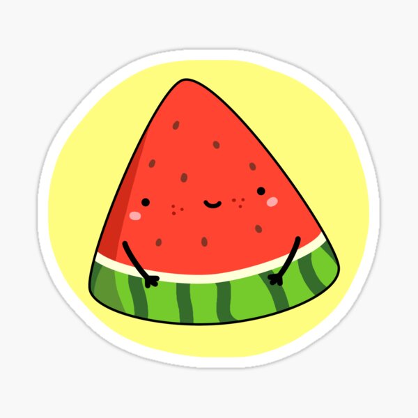 Pegatina «Sandía Kawaii» de kawaiilife | Redbubble