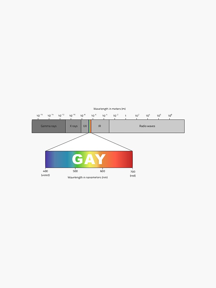 "Gay Science Spectrum" Sticker for Sale by sydwexler Redbubble
