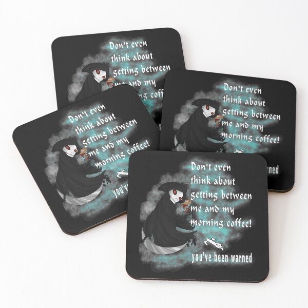 Item preview, Grim Reaper Serious Coffee Drinker Sarcasm Halloween Humor designed and sold by CheekyPuppy.