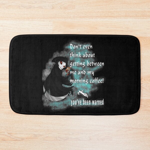Item preview, Grim Reaper Serious Coffee Drinker Sarcasm Halloween Humor designed and sold by CheekyPuppy.