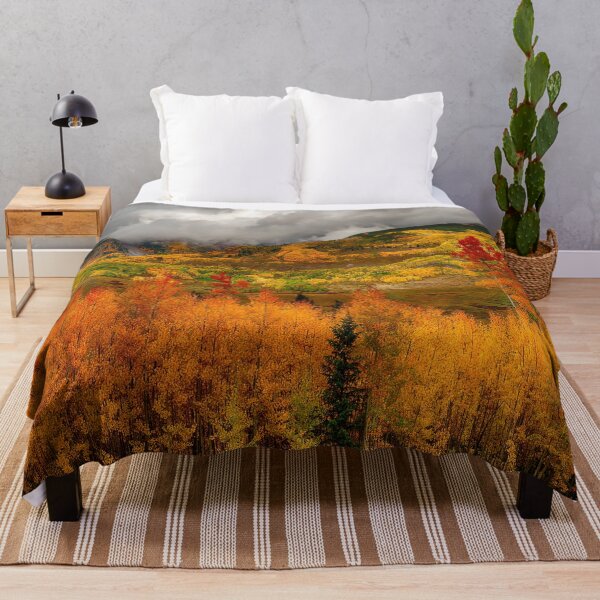 Item preview, Autumn colors at sunset in Crested Butte Colorado's Mount Crested Butte is illuminated by sunset light designed and sold by Rocky Mountain Artistry.