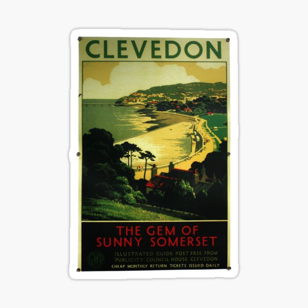 Item preview, Clevedon vintage advertising poster designed and sold by photoslot.