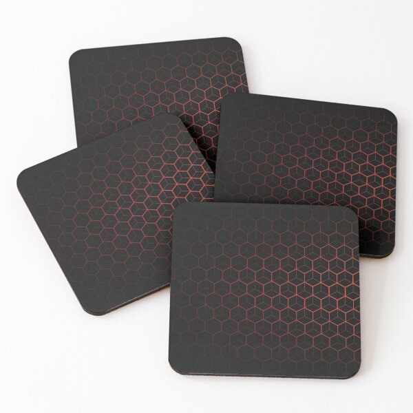 Very Cool, Super Awesome and kind of Pretty Amazing Abstract Pattern Coasters (Set of 4)
