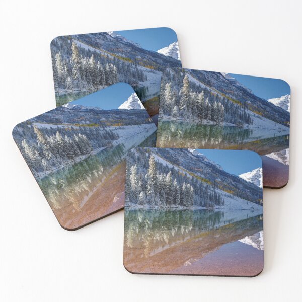 Item preview, Fall Season at Maroon Bells Panoramic Image  designed and sold by Rocky Mountain Artistry.