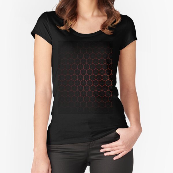 Very Cool, Super Awesome and kind of Pretty Amazing Abstract Pattern Fitted Scoop T-Shirt