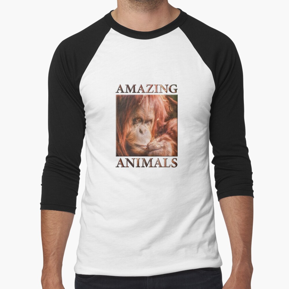 Just Think Hard II (digital painting) Baseball ¾ Sleeve T-Shirt