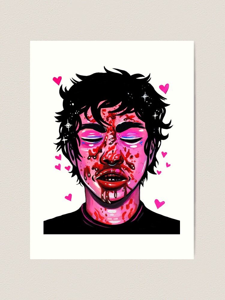 bloody boy Art Print by digitallyimpaired