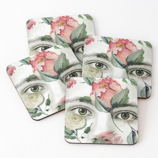 Item preview, Green Eyes and Flowers designed and sold by blueskiesforme.