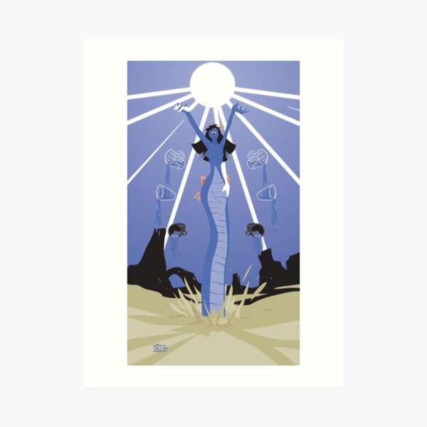 Six of Cups: Pleasure Art Print