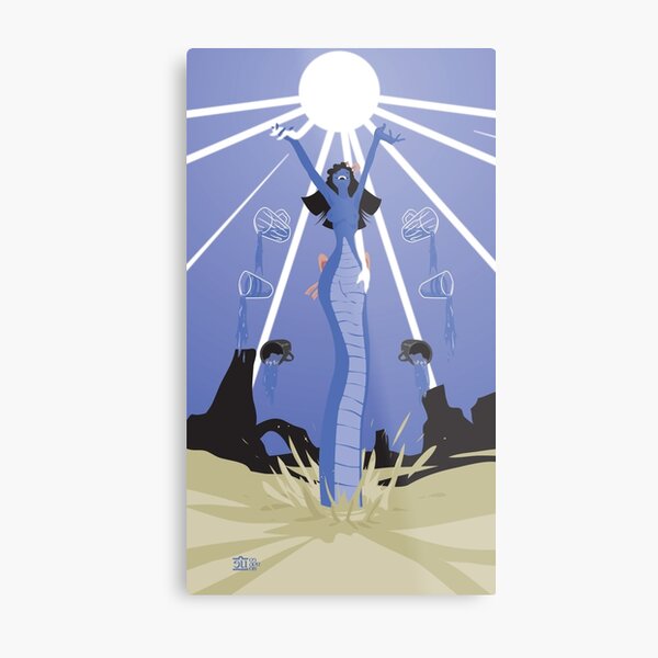 Six of Cups: Pleasure Metal Print