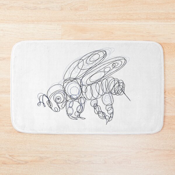 Item preview, Honey Bee Line Drawing designed and sold by Rocky Mountain Artistry.