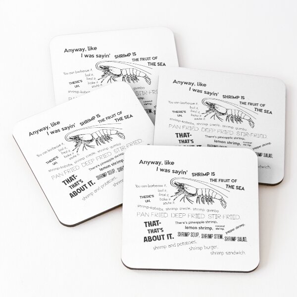 Item preview, Forrest Gump Bubba Quote on Shrimps designed and sold by olivergraham.