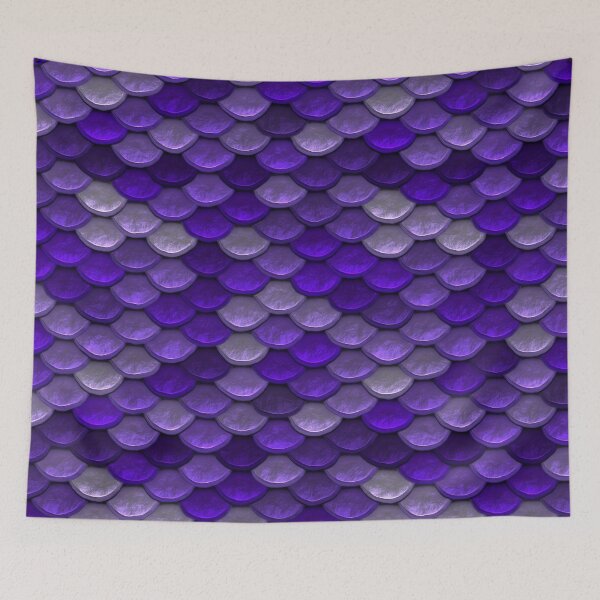 Item preview, Shimmering  scale pattern in purple tones designed and sold by sosweet.
