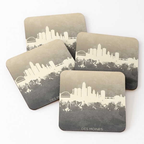 Item preview, Des Moines Iowa Skyline designed and sold by ArtPrints.
