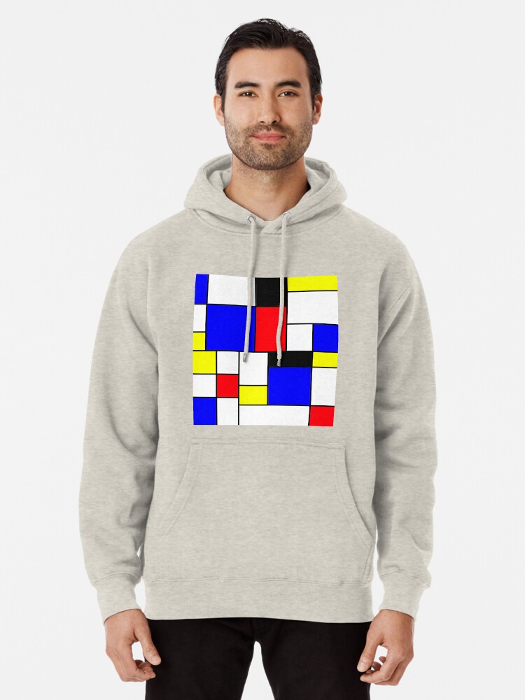 red blue and yellow hoodie