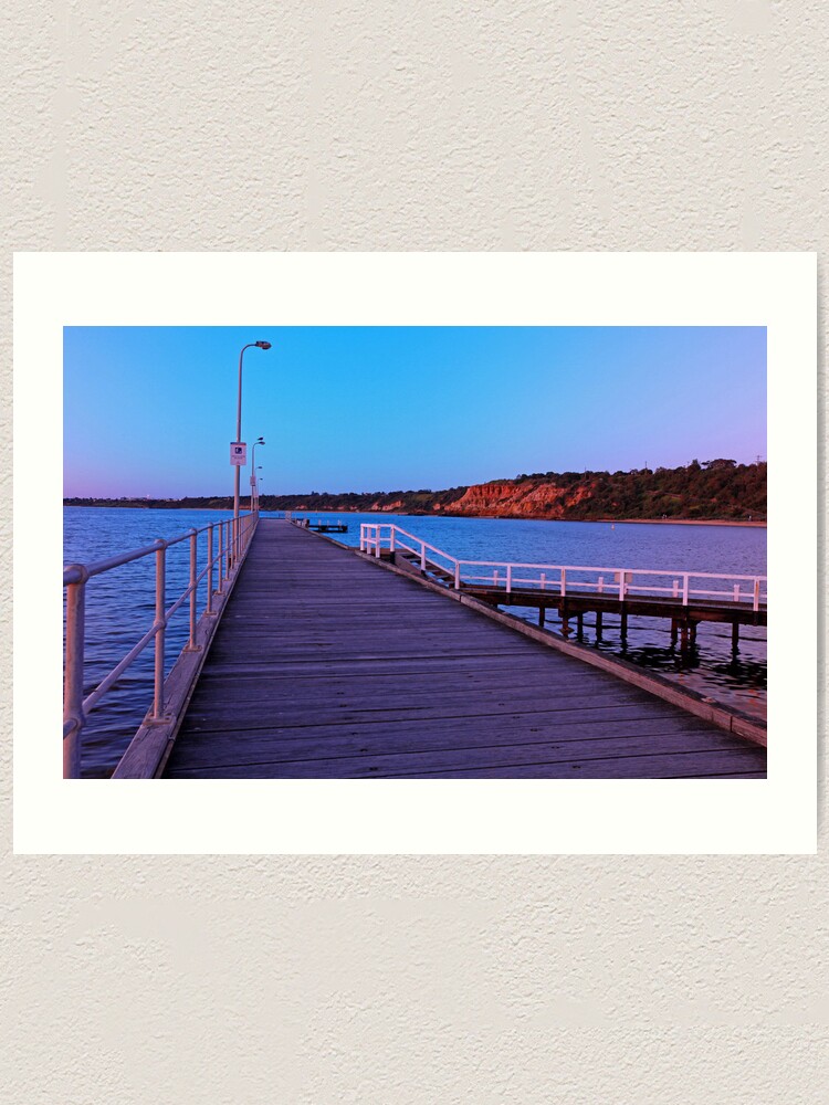 Alternate view of Half Moon Bay Jetty Art Print