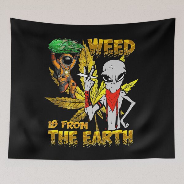 Item preview, Weed is from the Earth Best Alien Golden Era Art designed and sold by DabGraphic.