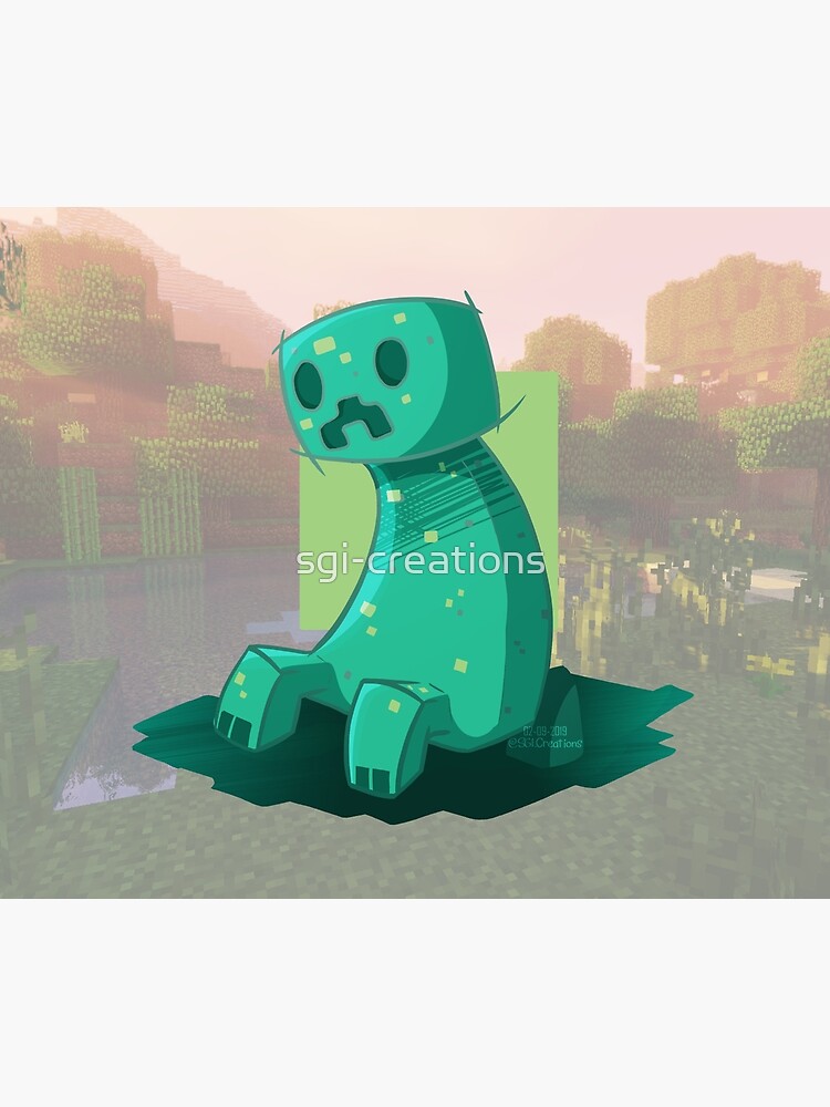 Minecraft Enderman and Creeper Postcard for Sale by ddkart