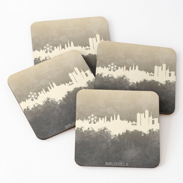 Item preview, Brussels Belgium Skyline designed and sold by ArtPrints.