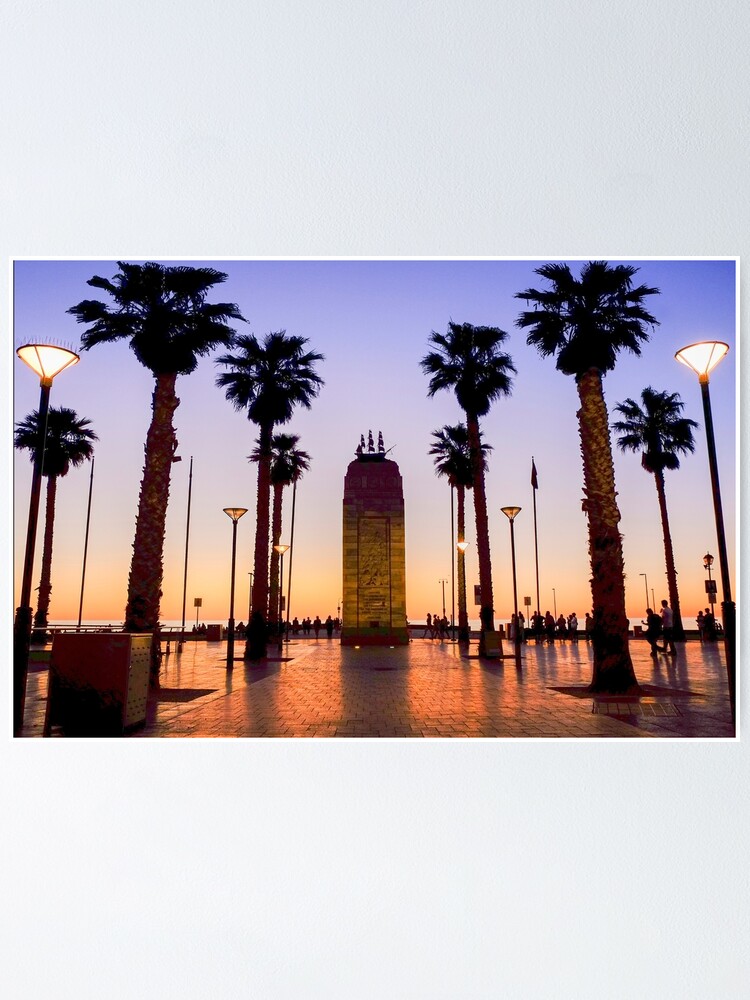 Alternate view of Glenelg Sunset Poster
