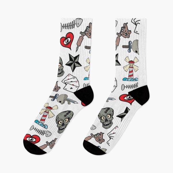 Item preview, Pattern Traditional Tattooing Style. Tattoo Old School Retro Vintage. designed and sold by Milatoo.