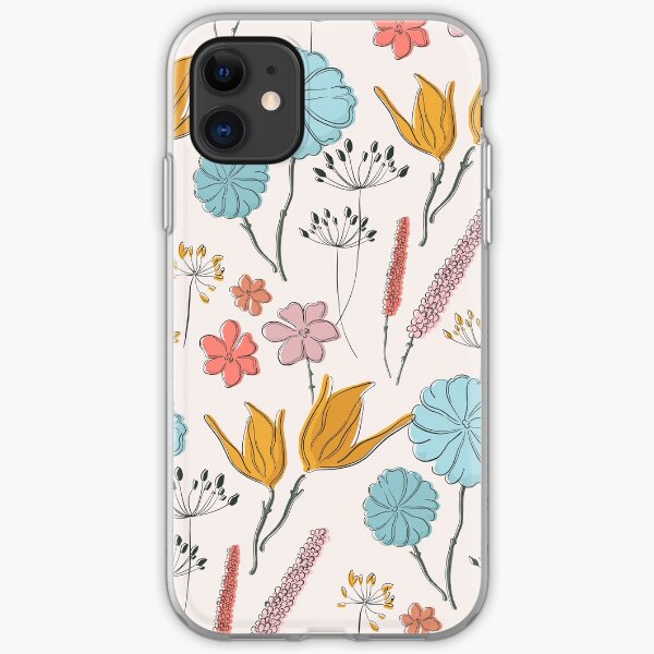 Summer flower print iPhone Soft Case