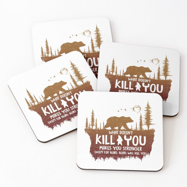 Item preview, What Doesn't Kill You Makes You Stronger Bear designed and sold by SpitLake.