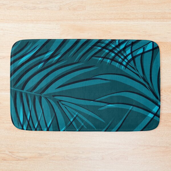 Item preview, Palm leaf turquoise  designed and sold by Milatoo.
